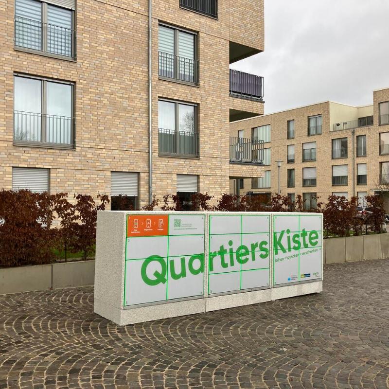 QuartiersKiste Oxford auf der Fläche der Mobilstation Nord (Sonja-Kutner-Weg / Luise-Rappoport-Weg)