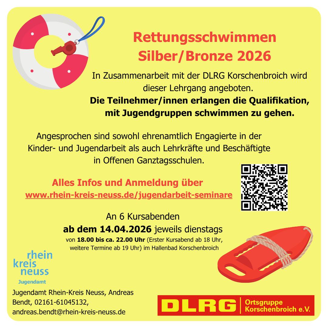 Rettungsschwimmen Silber/Bronze