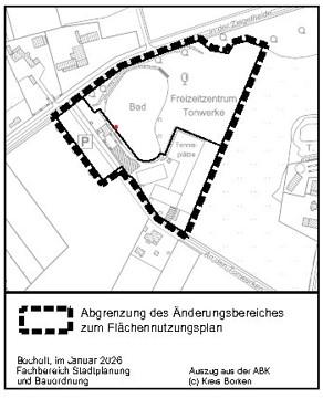 Abgrenzung des Geltungsbereiches zum Flächennutzungsplan, 134. Änderung