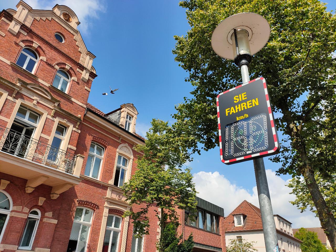 Geschwindigkeitsdisplay in Oelde