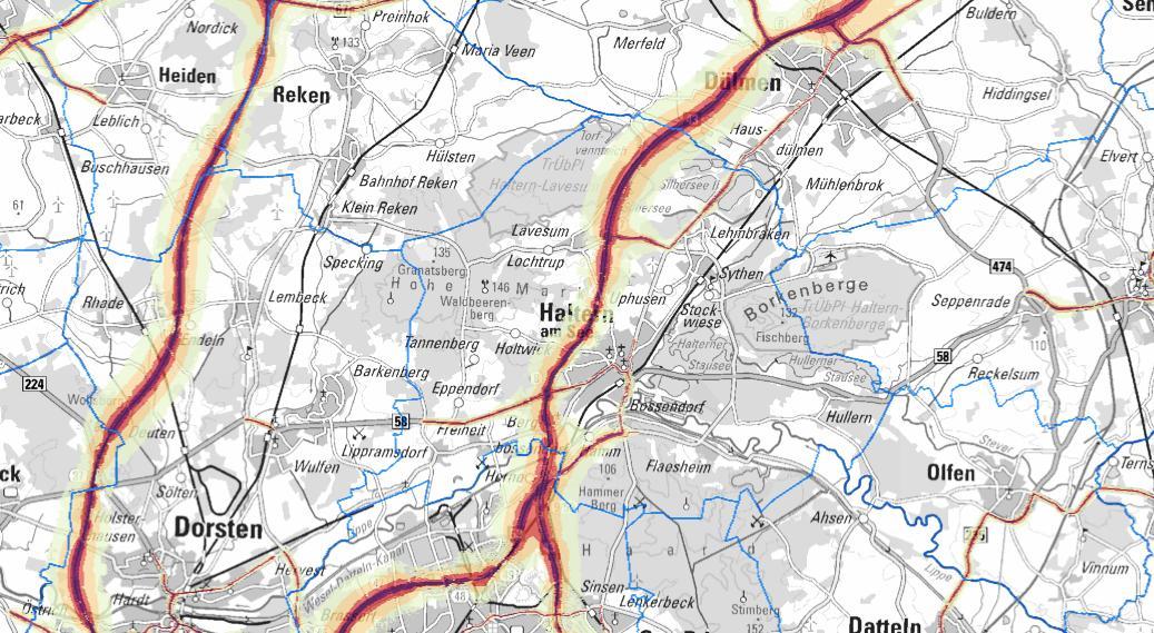 Lärmaktionsplanung der Stadt Haltern am See, 4. Stufe